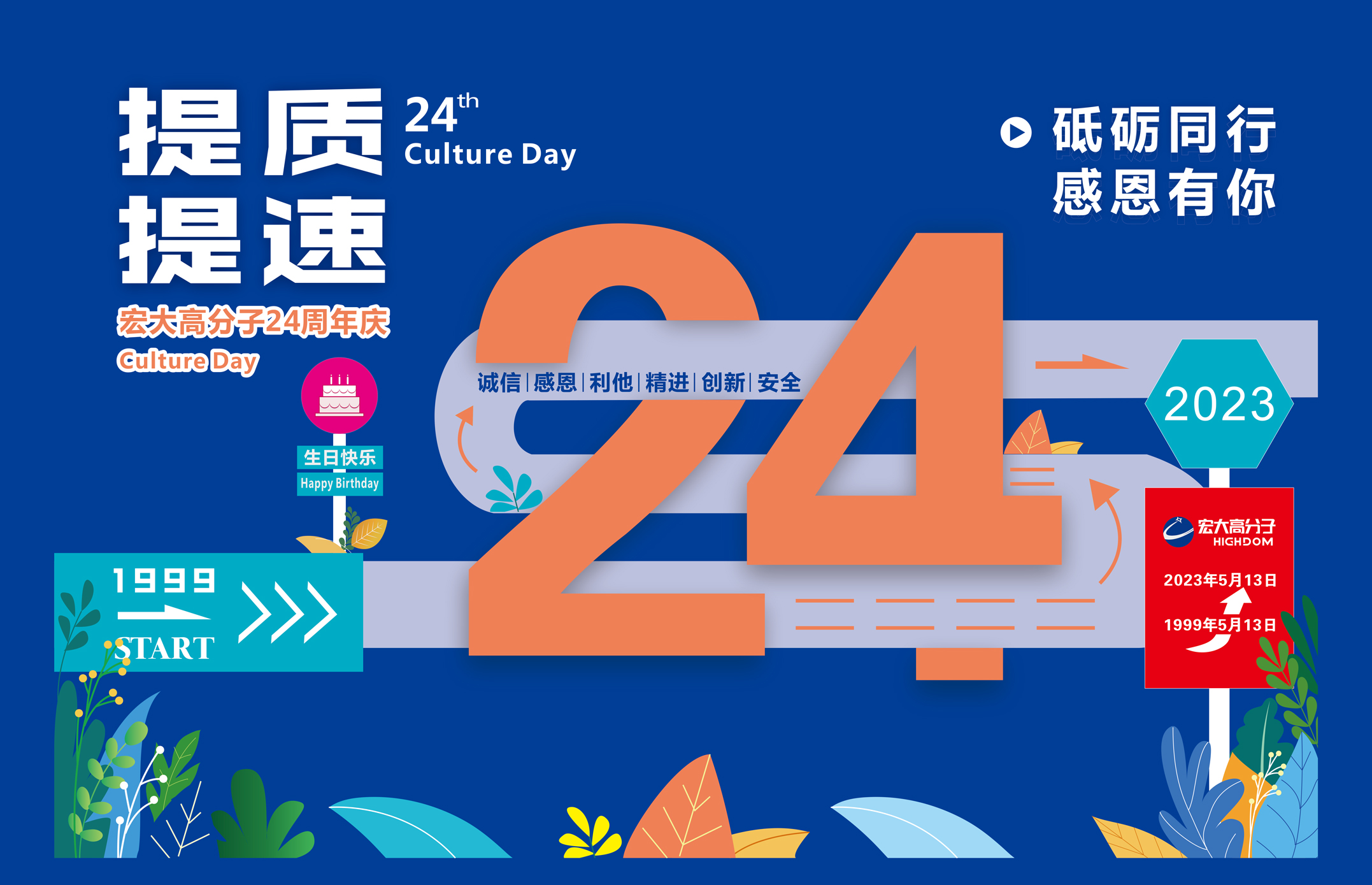 砥礪同行，感恩有你 | 宏大高分子24周年